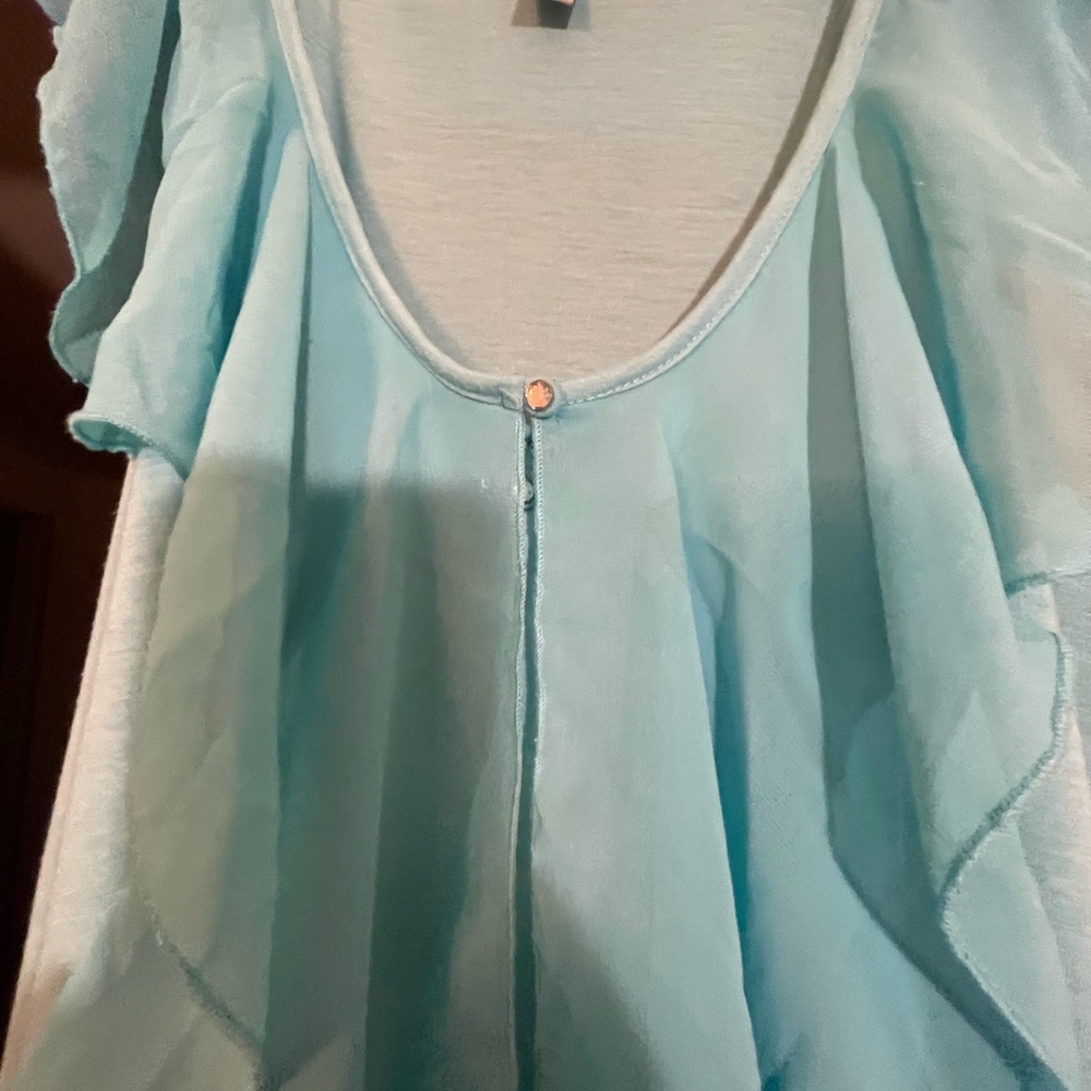 Plus size chiffon trim tank